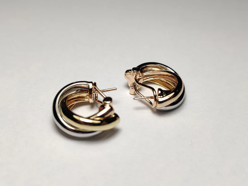 Pendientes de aro dorados
